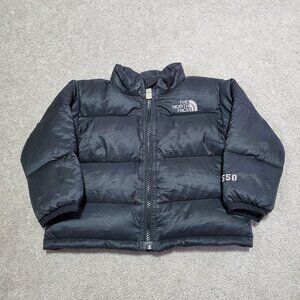 THE NORTH FACE Nuptse Puffer Jacket Coat 550 Down Filled Black Baby 6-12 Months